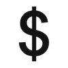 symbol of dollar in no background in png format